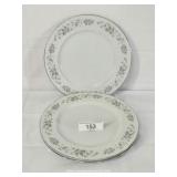 Two Carlion Japan China Corsage Dinner Plates