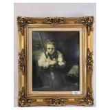 Rembrandt - Girl With A Broom - Framed Print