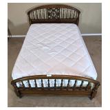 1960s-70s Queen Headboard & Footboard Metal Rails