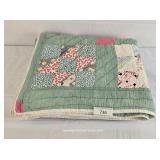1940s Era 9-Square Twin Size Quilt