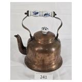 Taiwan Ceramic Handle Copper Plate Tea Kettle