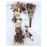 Homespun Broom & Flora Decor
