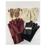 Four Pair Winter Gloves