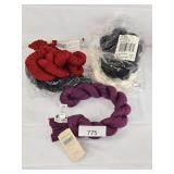 Five Coldwater Creek Crinkle Tee Scarves