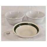 Three Mainstays & Westwood Stoneware Bowls