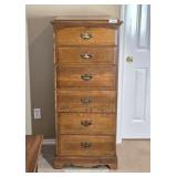 Well Made Vintage Wood Six Drawer Chest