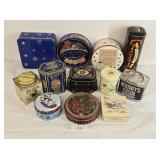 Mixed Lot Modern Vintage Style Tins