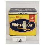 White Owl Squires Vintage 10 Cent Cigar Tin