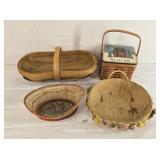 Mixed Lot Four Baskets