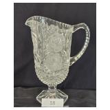 Crystal Rose Pattern Pitcher