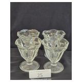 Four Glass Parfait Cups