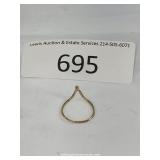 14k Gold Ring Total Weight 0.9g