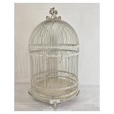 28" Tall White Decorative & Operational Bird Cage