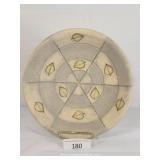 Heavy Decorative Terra Cotta Platter