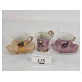 The China Cups & Two Matching Saucers - Japan