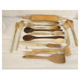 Mixed Lot Wood Kitchen Tools