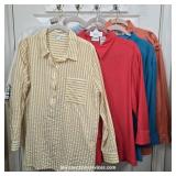 Ladies Long Sleeve Buttondown Blouses