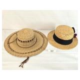 Two Ladies Straw Hats