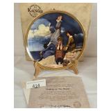 Norman Rockwell Waiting On The Shore Plate