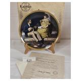 Norman Rockwell Pondering On The Porch Plate