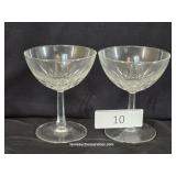 Two Champaign Glasses - Maker Unknown