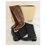 Two Pairs Ladies Knee-High Boots