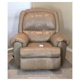 Lane Furnishings Tan Leather Recliner