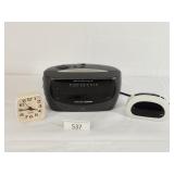 Three Alarm Clocks - One AM/FM