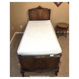 Two Wood Veneer Victorian Era Twin Beds