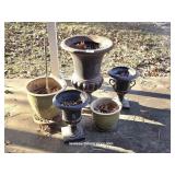 Five Small to Large Plant Pots