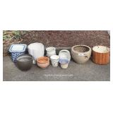 Selection  of Pottery & Ceramic Plant Pots