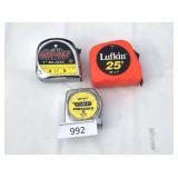 Three Tape Measures - Two 25