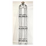 Wrought Iron Style Tea Pot Accent Plate Rack
