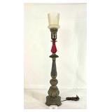 Ruby Glass Tall Accent Lamp
