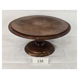 Footed Wood Cake-Pie Stand