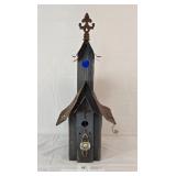 Tall Church Steeple Decorative Wood Birdhouse