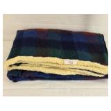 Plaid Polyester Fleece Throw Blanket