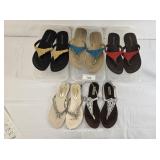 Five Pairs LAdies Sandals