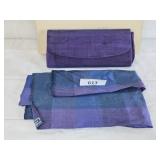 Custom Made Pure Silk Clutch & Wrap