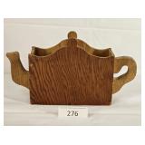 Unfinished Tea Pot Shaped Napkin Holder