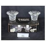Set of Two Forever Crystal Candel-Votive Holders