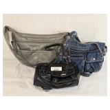 Three Casual Boho Type Purses