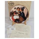 Norman Rockwell GossipingIn The Alcove Plate