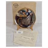 Norman Rockwell Working In The Kitchen Plate