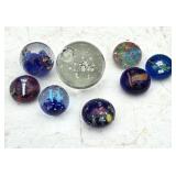 Collection of Decorative Glass Paper Weights