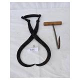 Gifford Wood Co Ice Tongs & Unbranded Hay Hook