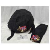 Two Diamond Plate Cotton Skull Caps Dixie Eagle