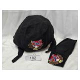 Two Diamond Plate Cotton Skull Caps Dixie Eagle