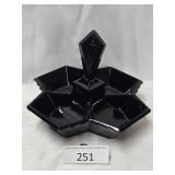 1974 Indiana Glass Pyramid Relish-Condiment Server