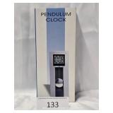 ECP Silver Pendulum LCD Clock NEW IN BOX